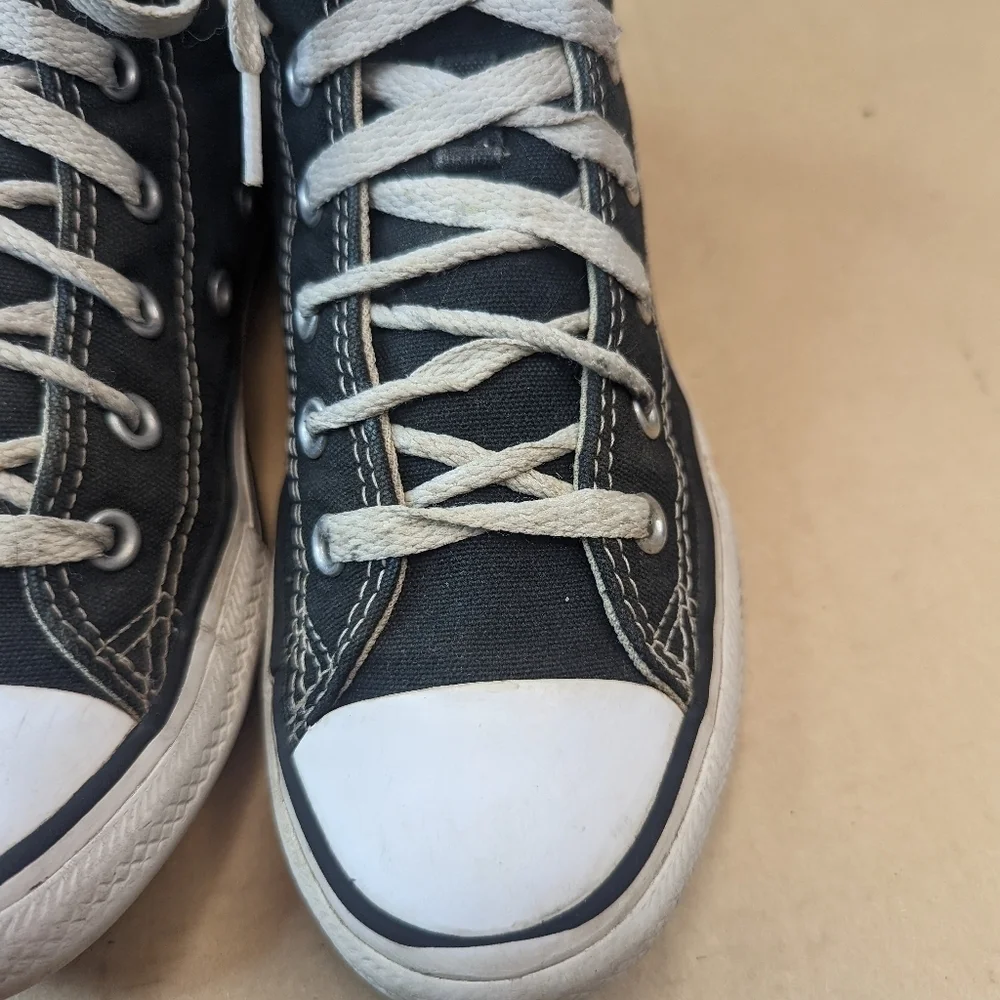 Converse All Star Chuck Taylor Classic Retro Black High Top Shoes 3J231 Youth Si